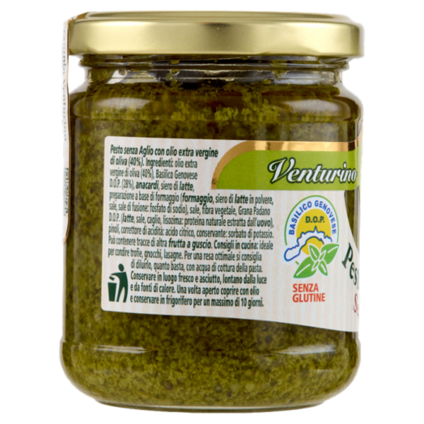 Venturino Bartolomeo Pesto Delicato Senza Aglio 180 g