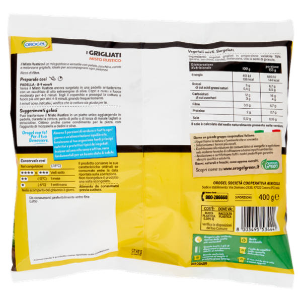 Orogel i Grigliati Misto Rustico Surgelati 400 g
