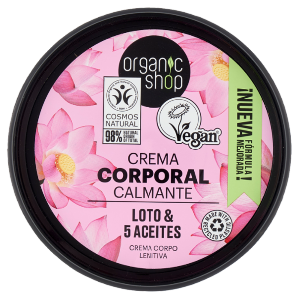 organic shop Crema Corpo Lenitiva Loto & 5 Aceites 250 ml
