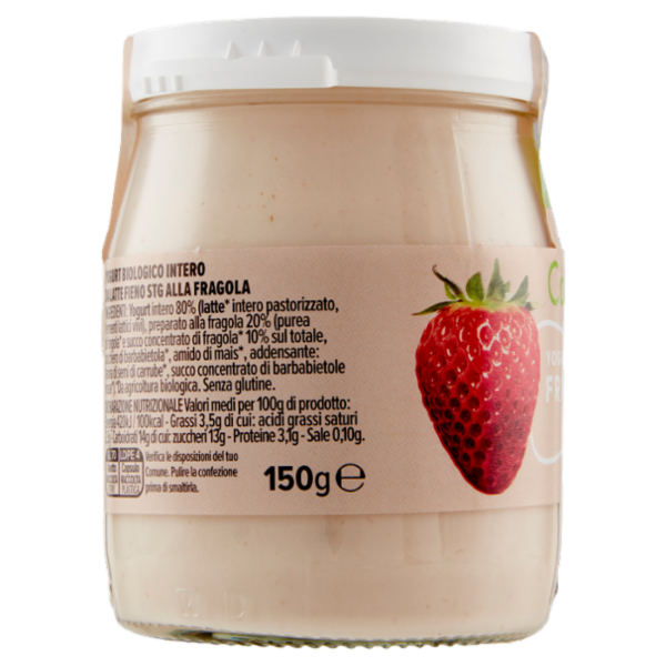 Consilia Yogurt Intero Fragola Biologico 150 g
