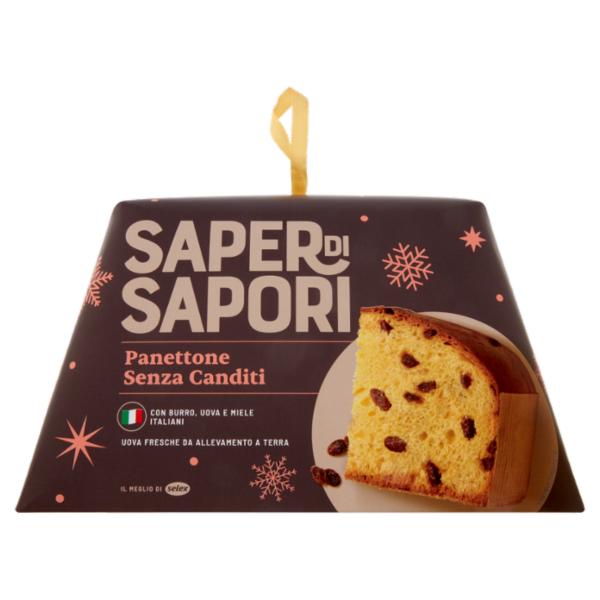 Selex Saper di Sapori Panettone Senza Canditi 1 kg