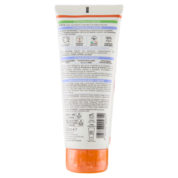 I Provenzali Crema Corpo Erboristica Mandorle Dolci Idratante 200 ml