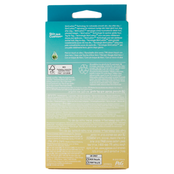 Gillette Venus Comfortglide Sensitive Rasoio Donna a 5 Lame, 1 Manico + 2 Lamette