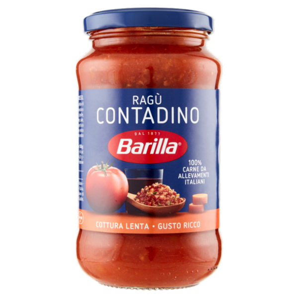 Barilla Sugo Ragù Contadino vino rosso Condimento per Pasta 400g
