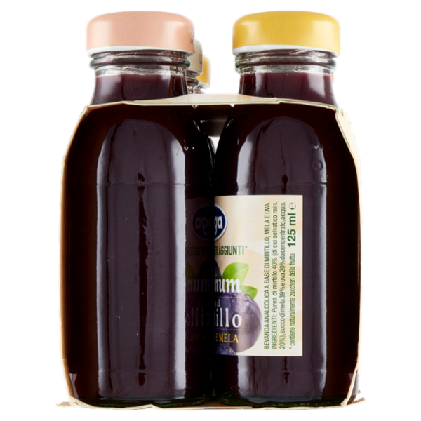 Yoga Optimum al Mirtillo con Uva e Mela Senza Zuccheri Aggiunti** 6 x 125 ml