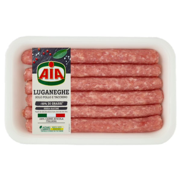 Aia Luganeghe Solo Pollo e Tacchino 0,400 kg