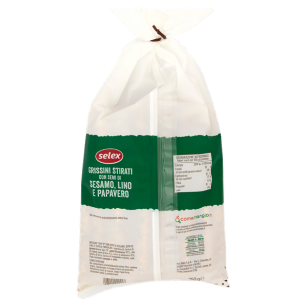 Selex Grissini Stirati ai 3 Semi 250 g