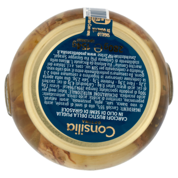 Consilia Optima Carciofi alla Contadina in Olio di Semi di Girasole 280 g