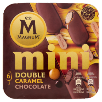 Magnum Mini Double Caramel Chocolate 6 Gelati 283,5 g