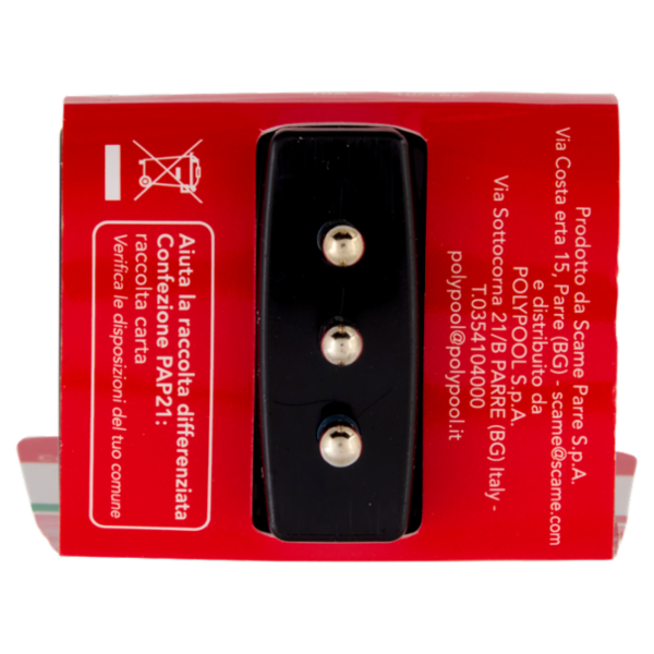 Scame Adattatore Multiplo 10A Spina e 2 prese 10A, 1 presa 10-16A, 2P+T 250V