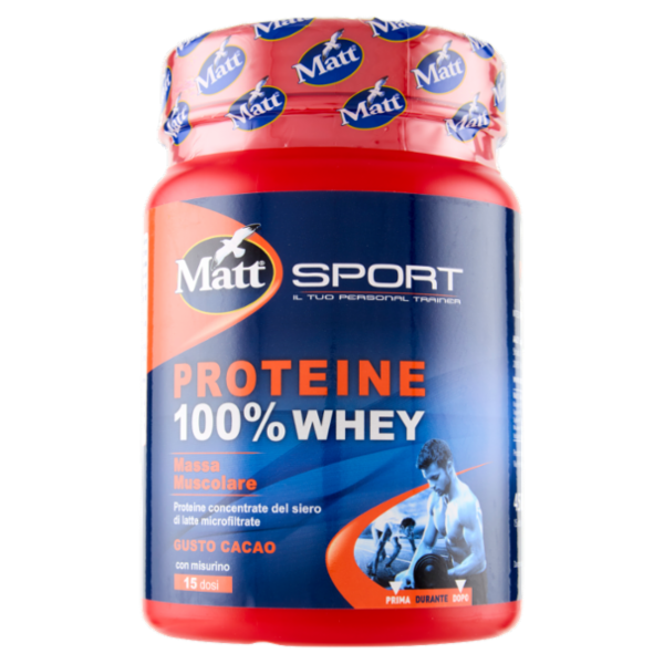 Matt Sport Proteine 100% Whey Gusto Cacao 450 g