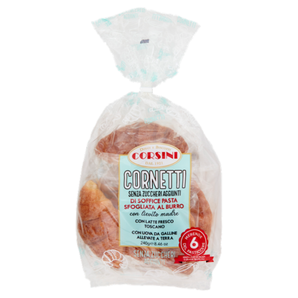Corsini Cornetti Senza Zuccheri Aggiunti 6 x 40 g