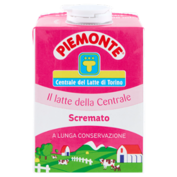 Piemonte Il Latte Della Centrale Scremato a Lunga Conservazione 500 Ml