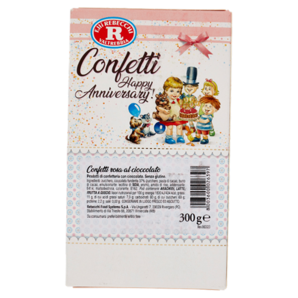 Mariarosa Confetti Happy Anniversary! rosa al cioccolato 300 g