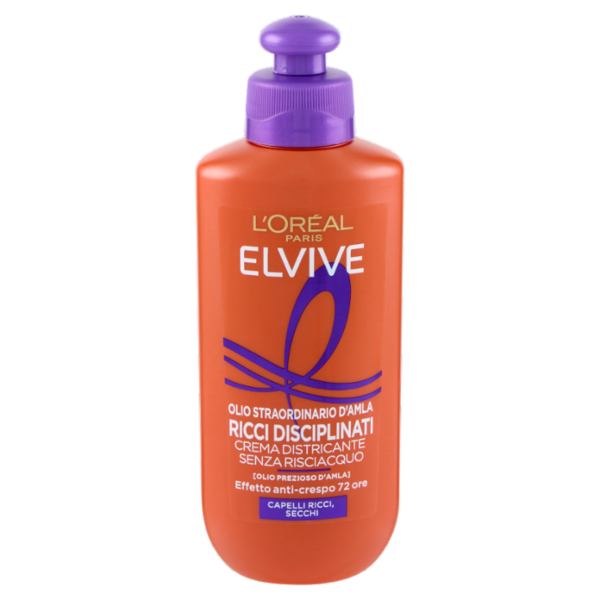 Elvive Olio Straordinario d'Amla Ricci Disciplinati Crema Distrincante Senza Risciacquo 200 ml