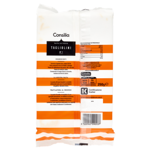 Consilia Pasta all'Uovo Tagliolini N.1 250 g