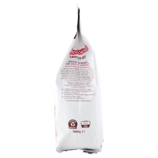 Pavesi Gocciole Chocolate Biscotti con Gocce di Cioccolato 1kg