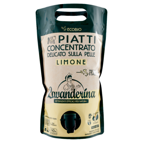 Lavanderina Piatti Concentrato Limone Ecobio 1500 mL
