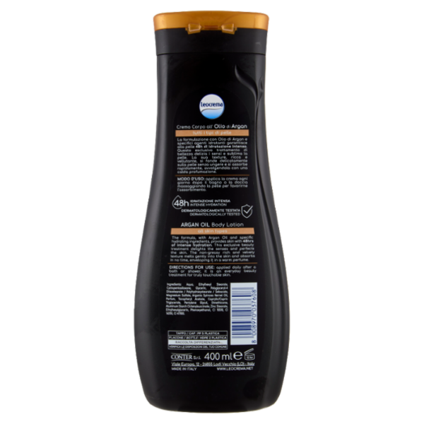 Leocrema Crema Corpo all'Olio di Argan 400 ml