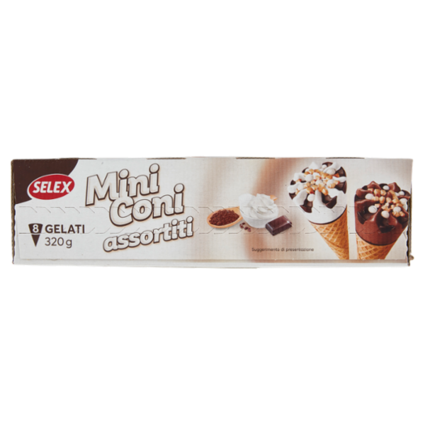 Selex 8 Miniconi di Gelato Assortiti 320 g