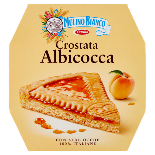 Mulino Bianco Crostata Albicocca con 100% Albicocche Italiane e Farina Sostenibile 475g
