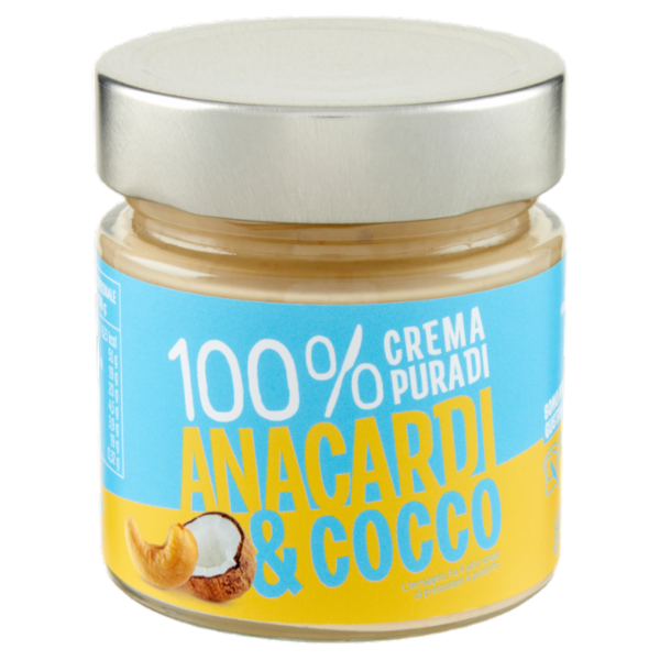 Euro Company 100% Crema Pura di Anacardi & Cocco 175 g