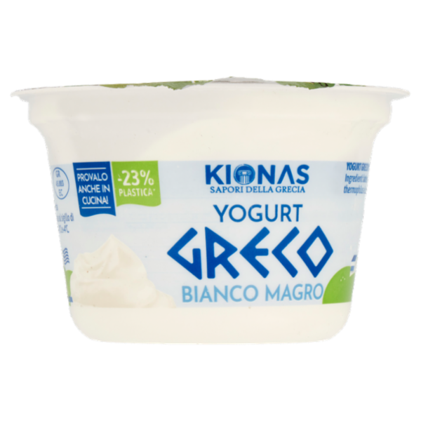 Kionas Yogurt Greco Bianco Magro 0% di grassi 150 g
