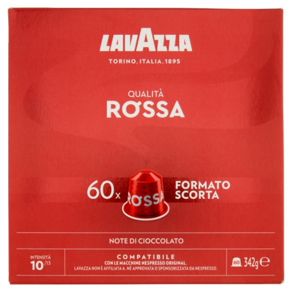 Lavazza Qualità Rossa Compatibile con Nespresso Original 60 Capsule 342 g