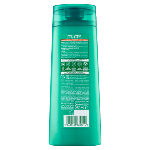 Garnier Shampoo Fructis Rigenera Forza, per Capelli Fragili, Tendenti alla caduta da rottura, 250 ml