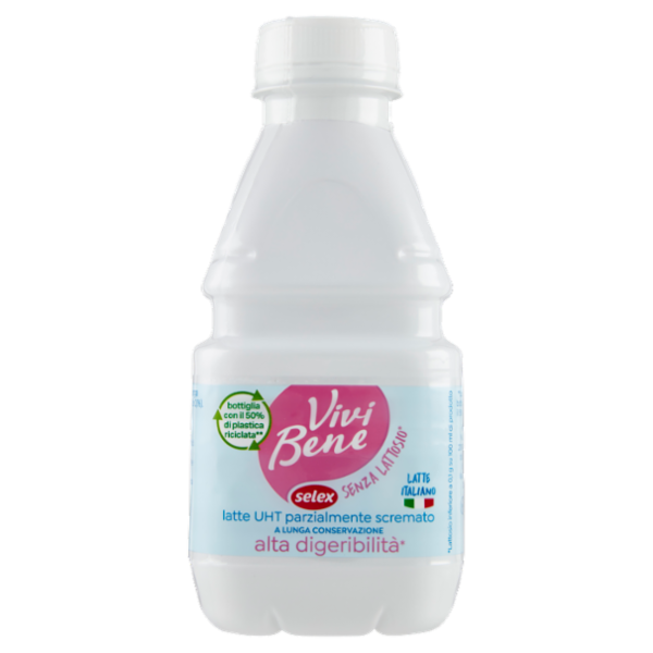 Selex Vivi Bene Latte Uht Parzialmente Scremato Alta Digeribilità 500 ml