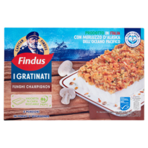 Capitan Findus I Gratinati Merluzzo Con Funghi Champignon 380 g