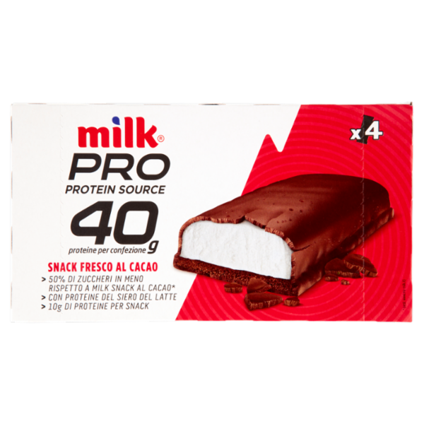 Milk Pro Protein Source 40 g Snack Fresco al Cacao 4 x 40 g