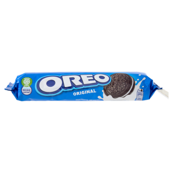 Oreo Original, biscotti al cacao magro ripieni di crema al gusto vaniglia - 154 g