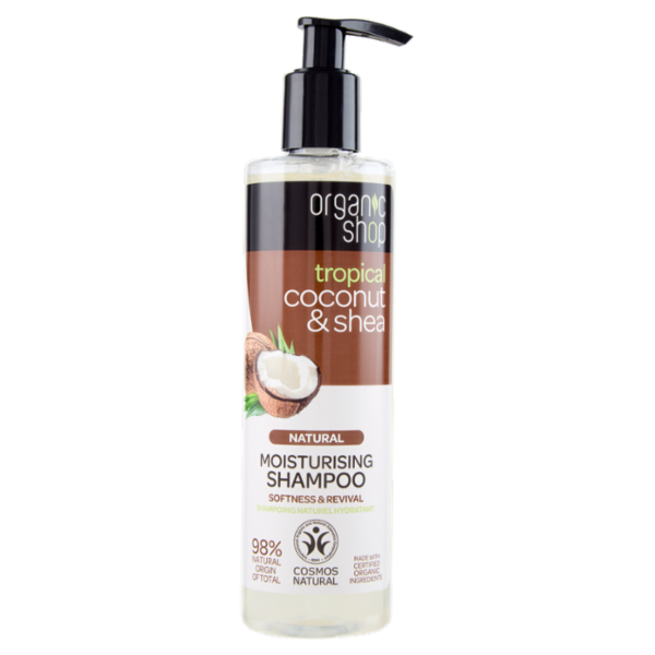 organic shop tropical coconut & shea Moisturising Shampoo 280 ml