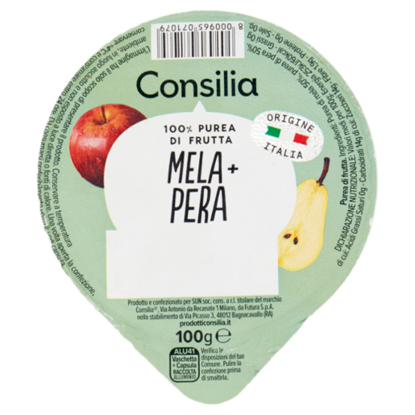 Consilia Polpa di Mela e Pera 100 g