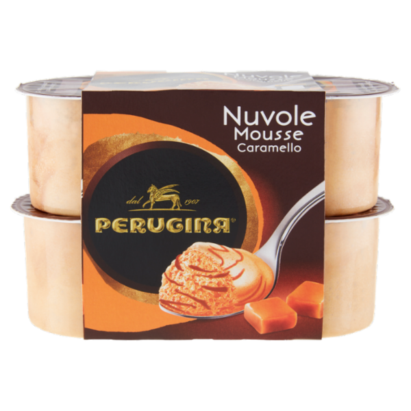 PERUGINA Nuvole Mousse Caramello 4 x 60 g