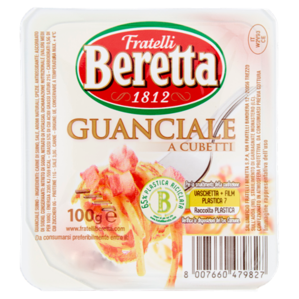 Fratelli Beretta Guanciale a Cubetti 100 g