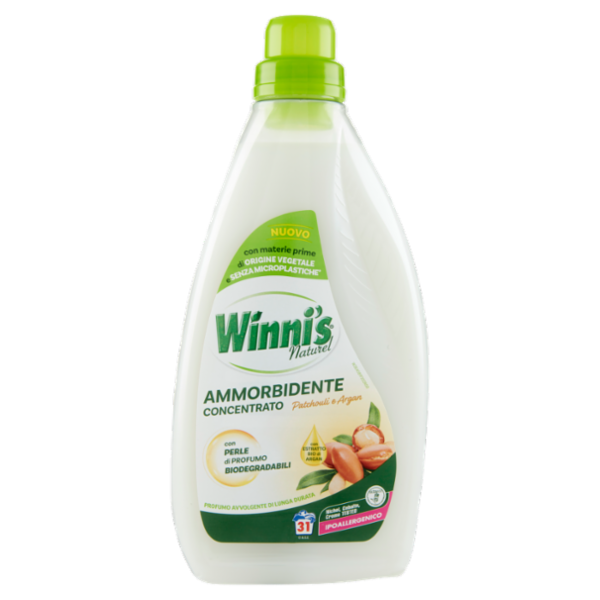 Winni's Naturel Ammorbidente Concentrato Patchouli e Argan 31 Lavaggi 775 ml