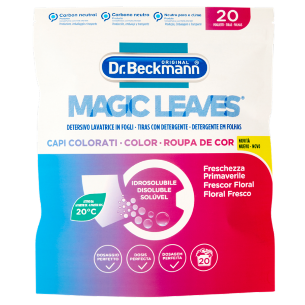 Dr. Beckmann Detersivo Lavatrice in Fogli Capi Colorati 20 pz