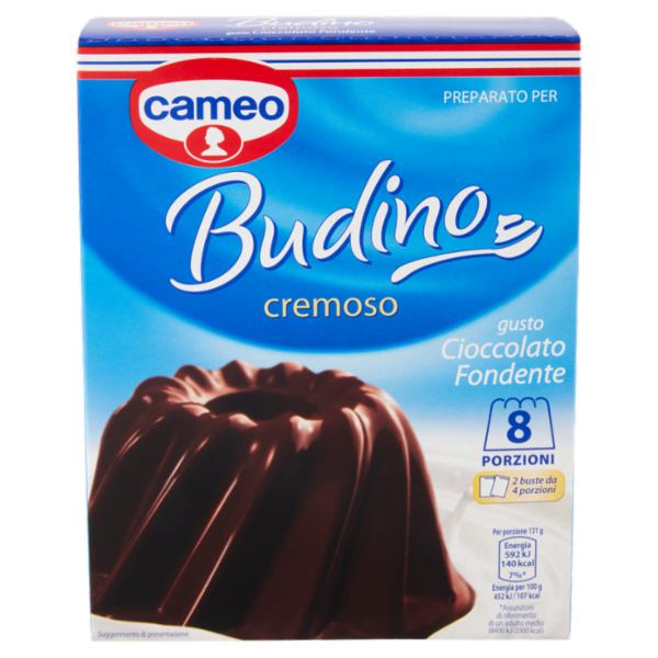 cameo Preparato per Budino cremoso gusto Cioccolato Fondente 2 x 88 g