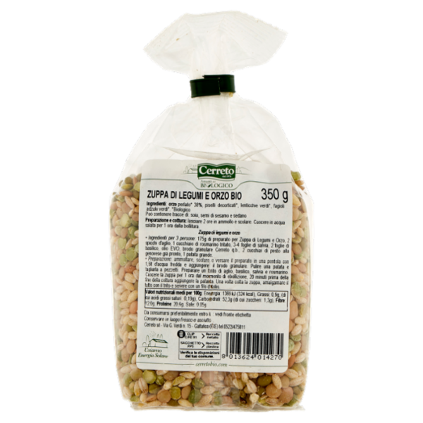 Cerreto i Classici Zuppa di Legumi e Orzo Bio 350 g