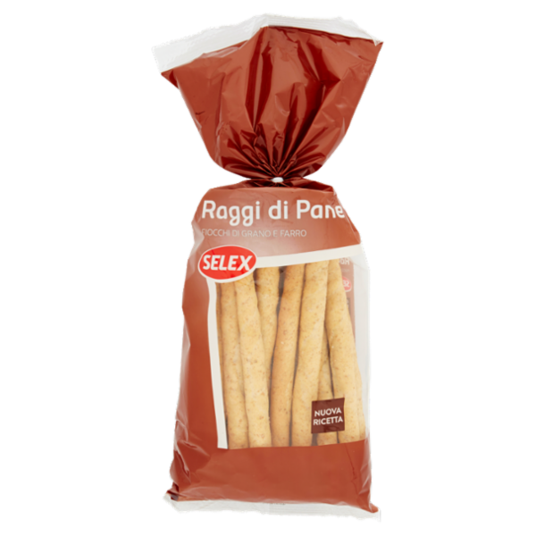 Selex Grissini Raggi di Pane con Fiocchi di Grano e Farro 250 g