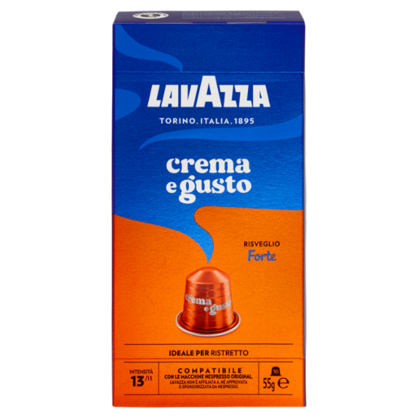 Lavazza crema e gusto Forte Compatibile con Nespresso Original 10 Capsule 55 g