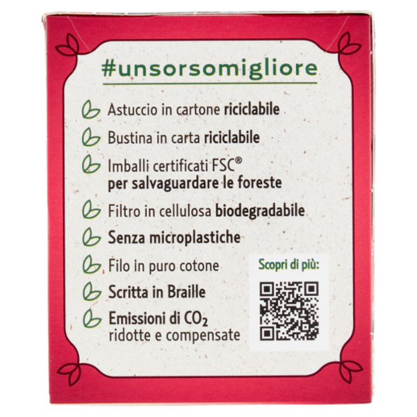 Pompadour Infuso Mora Lampone bustine 20 x 3 g