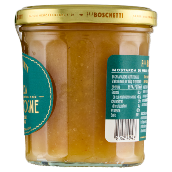 F.lli Boschetti Mostarda Ricetta alla Vicentina con Mele Cotogne 350 g