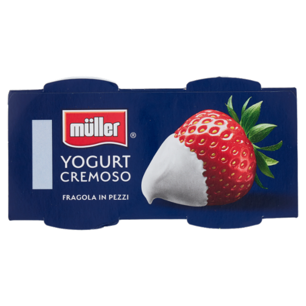 müller Yogurt Cremoso Fragola in Pezzi 2 x 125 g