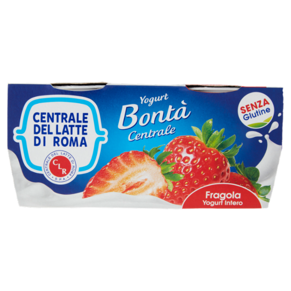 Centrale del Latte di Roma Fragola Yogurt Intero 2 x 125 g