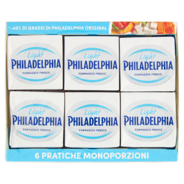 Philadelphia Light formaggio fresco spalmabile - 6x25g