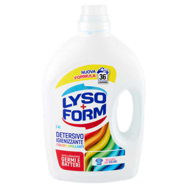 Lysoform Detersivo Igienizzante Colori Brillanti 36 Lavaggi 1,62 L