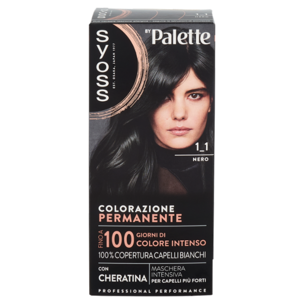 Syoss By Palette Colorazione Permanente 1_1 Nero